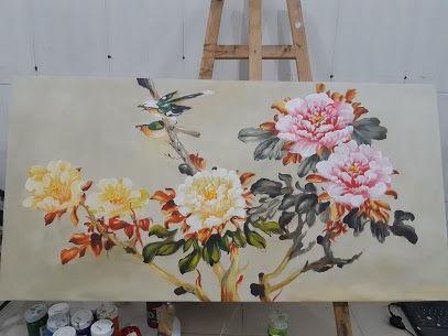 Vẽ tranh sơn dầu hoa
